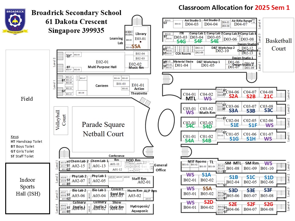 2025 Classroom Allocation (Semester 1)